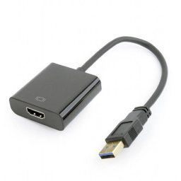 Adaptor Gembird USB - HDMI 15cm Black