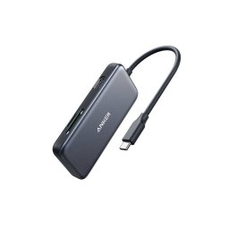 Adaptor Anker USB-C 5-in-1 4K HDMI 2xUSB-A microSD SD Card Reader Black