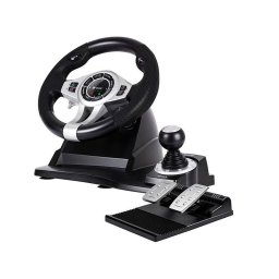 Volan Tracer Trajoy 46524 Steering wheel Tracer Roadster 4 in 1 PC/PS3/PS4/XBox One Negru/Argintiu