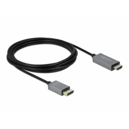 Cablu Delock DisplayPort - HDMI 4K 60 Hz 3m Black