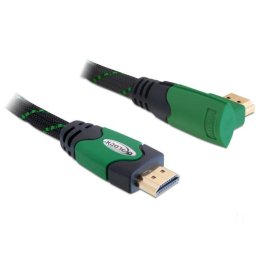 Cablu Delock HDMI - HDMI 2m Black Green