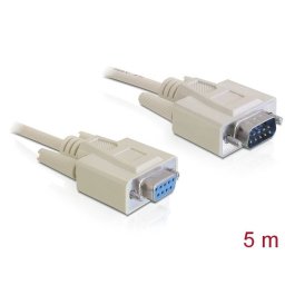 Cablu Serial Delock RS-232 D-Sub9 5.0m Bej