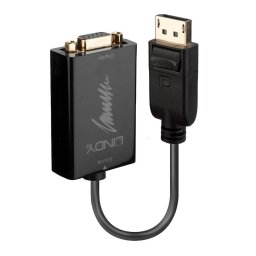 Convertor Lindy DisplayPort - VGA 0.15m Black