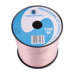 CABLU DIFUZOR CCA 2X0.35MM TRANSPARENT Cabletech 100M
