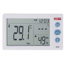 Statie Meteo Uni-t A12T 10s Ecran Mare Ceas cu Alarma Alb