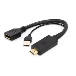 Adaptor Gembird HDMI - DisplayPort Black