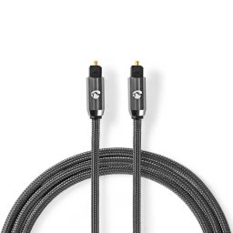 Cablu Optic Nedis TosLink Tata la TosLink Tata 1m Gri