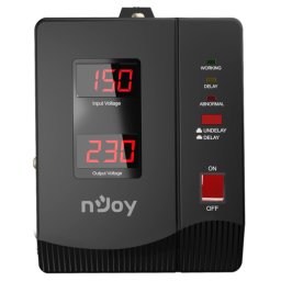 Stabilizator de Tensiune nJoy Alvis 2000VA 1200W 2x Schuko Negru
