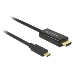 Cablu Video Delock HDMI - USB-C 1m Negru