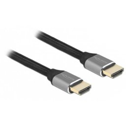 Cablu Video Delock Ultra High Speed HDMI 3m Gri