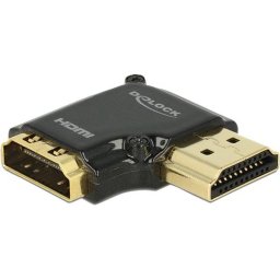 Adaptor Delock HDMI - HDMI Conector 90grade Negru
