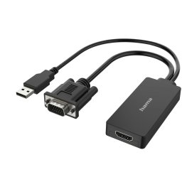 Adaptor Hama Video VGA USB HDMI Negru