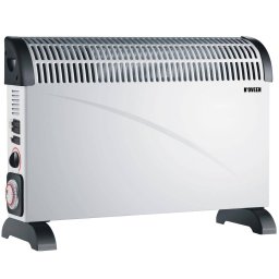 Radiator Noveen CH6000 Electric Ventilator Turbo 2000 W 3 Trepte Putere Termostat Reglabil Alb