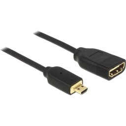 Cablu Delock Micro HDMI HDMI St-Bu 20cm 4K 50g Negru