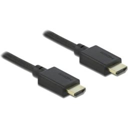 Cablu Delock 2x HDMI Male 48Gbps 8K 60Hz 0.5m Negru