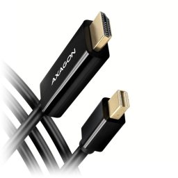 Adaptor AXAGON Mini-DisplayPort - HDMI 4K/30 Hz 1.8m Negru