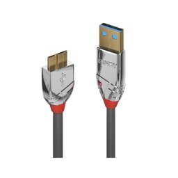Adaptor Lindy y 0.5m USB 3.2 A - Micro-B Negru