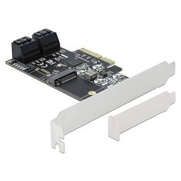 Delock 4P SATA & 1Slot M.2 PCIe x4 -LP