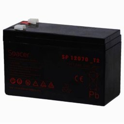 Acumulator UPS Spacer 12V / 7Ah Terminal F2(T2) Negru