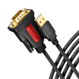Cablu AXAGON 1x USB 2.0 Typ A 1x DB9 RS-232 1.5m Negru