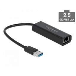 Adaptor Delock USB 3.1-A la 2.5 Gigabit LAN Negru