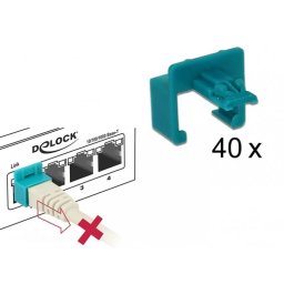 Set 40 Clips Delock pentru Securizarea Mufei RJ45