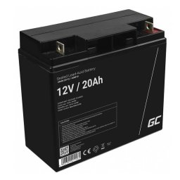 Baterie Reincarcabila Green Cell AGM10 VRLA 12V 20Ah pentru UPS/Motoare Negru