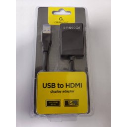 Gembird Resigilat USB - HDMI 15cm Black