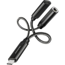 Adaptor Audio AXAGON USB-C PD 60W Negru