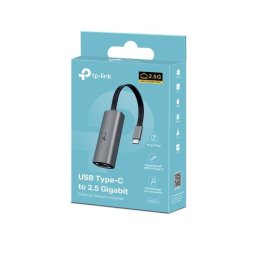 Adaptor Retea TP-Link UE302C Extern USB-C la RJ-45 Gigabit LAN 2.5Gbps Gri