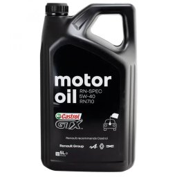 Ulei Motor REN/DACIA Castrol GTX 5L Tip: Sintetic SAE: 5W-40 Norme: RN710 Aplicatii: Motoare Benzina/Diesel Fara DPF