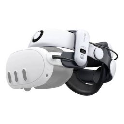 Curea de Eliberare a Bateriei BoboVR pentru Meta Quest 3 / Quest 3S Alb