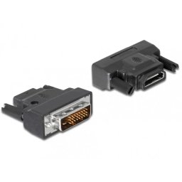 Adaptor Delock DVI-D Dual Link 24+1pini la HDMI T-M cu LED Negru