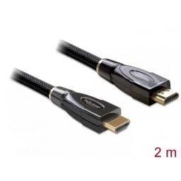 Cablu Delock HDMI Premium 4K@30Hz T-T 2m Negru