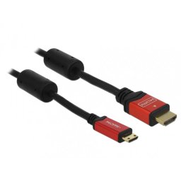 Cablu Delock HDMI la mini HDMI-C 4K30Hz Premium 3m Negru