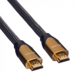 Cablu ROLINE HDMI Ultra HD Premium 4K60Hz T-T 2m Negru