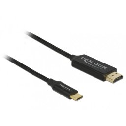 Cablu Delock USB-C la HDMI 4K 60Hz T-T 1m Negru