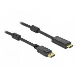Cablu Delock Activ DisplayPort 1.2 la HDMI 4K60Hz T-T 7m Negru