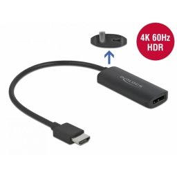 Adaptor Delock HDMI la DisplayPort 4K60Hz T-M Negru