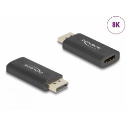 Adaptor Delock Activ DisplayPort la HDMI 8K60Hz T-M cu HDR Negru
