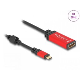 Adaptor Delock USB type C la HDMI 8K60Hz/4K240Hz T-M HDR Rosu