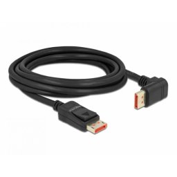 Cablu Delock Displayport 8K60Hz/4K240Hz Drept/Unghi Sus cu HDR 5m Negru