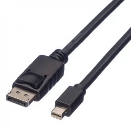 Cablu ROLINE Mini DisplayPort la DisplayPort T-T 5m Negru