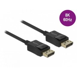 Cablu Delock Displayport coaxial 8K60Hz T-T 1m Negru