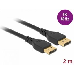 Cablu Delock Displayport T-T 2m Negru