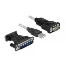 Cablu Delock USB A Serial RS232 FTDI 1.8m Negru