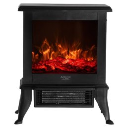 Semineu Electric Adler AD 7754 Efect de Flacare 3D 2 Trepte de Putere 1800W Negru