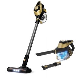 Aspirator Vertical 2in1 Adler AD 7083 Capacitate Colectare 0.8L Perie Electrica cu LED Max 700W Auriu/Negru