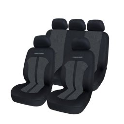 Huse Universale Carguard pentru Scaune Auto Poliester Premium Negru/Gri