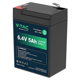 Acumulator Lithium V-Tac 6.4V 5Ah 70x47x99mm IP55 Negru